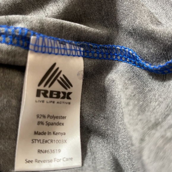 RBX NWOT plus 3X long sleeve performance shirt - Picture 6 of 7